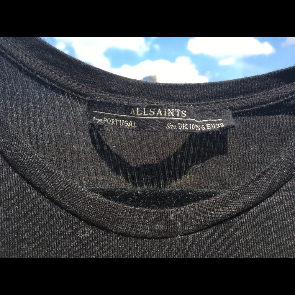 All Saints black dress